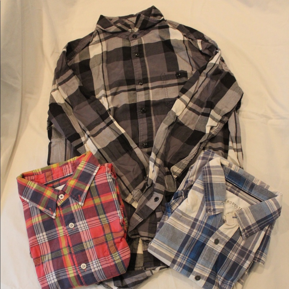3 Aero Boy Flannels
